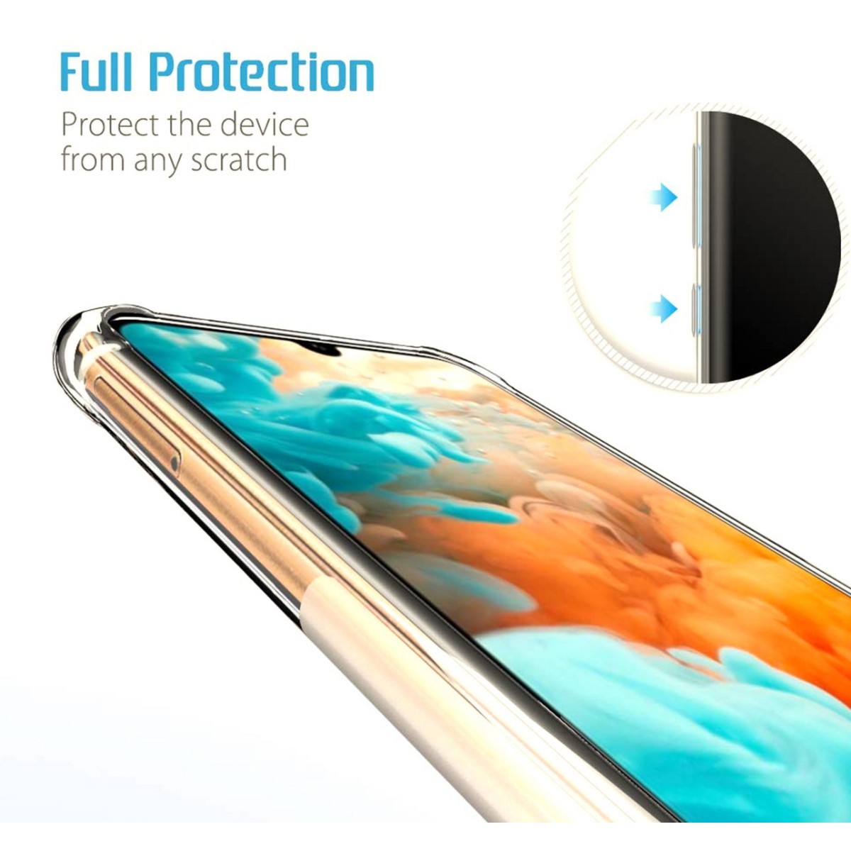 Funda Gel Tpu Anti-Shock Transparente para Huawei Y6 2019 / Y6s 2019