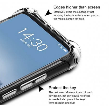 Funda Gel Tpu Anti-Shock Transparente para Meizu M6T