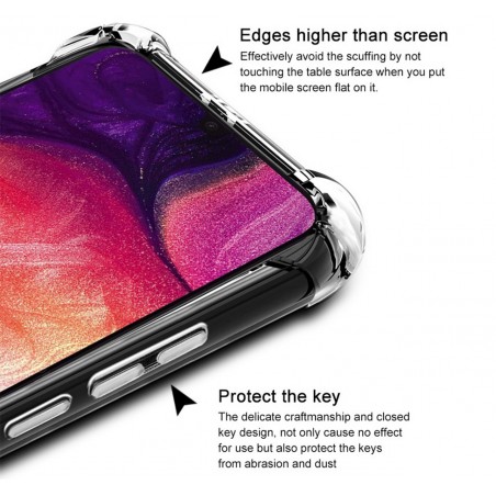 Funda Gel Tpu Anti-Shock Transparente para Samsung Galaxy A50 / A50s / A30s