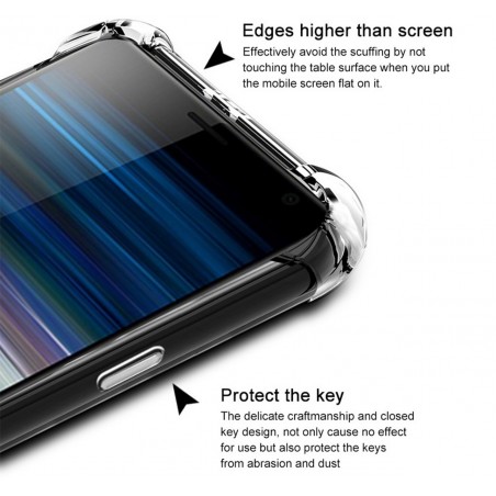 Funda Gel Tpu Anti-Shock Transparente para Sony Xperia 10