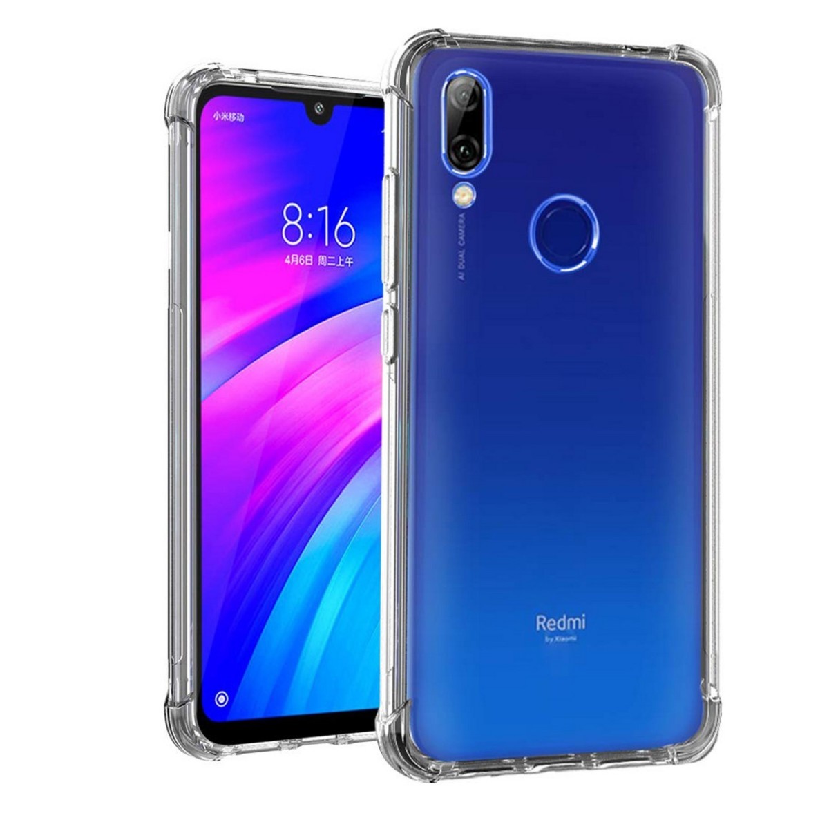 Funda Gel Tpu Anti-Shock Transparente para Xiaomi Redmi 7