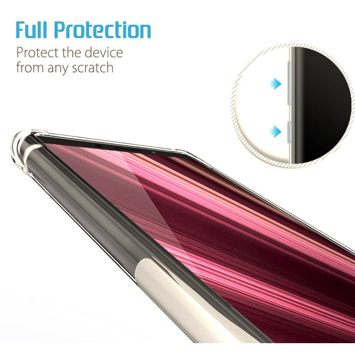 Funda Gel Tpu Anti-Shock Transparente para Sony Xperia L3