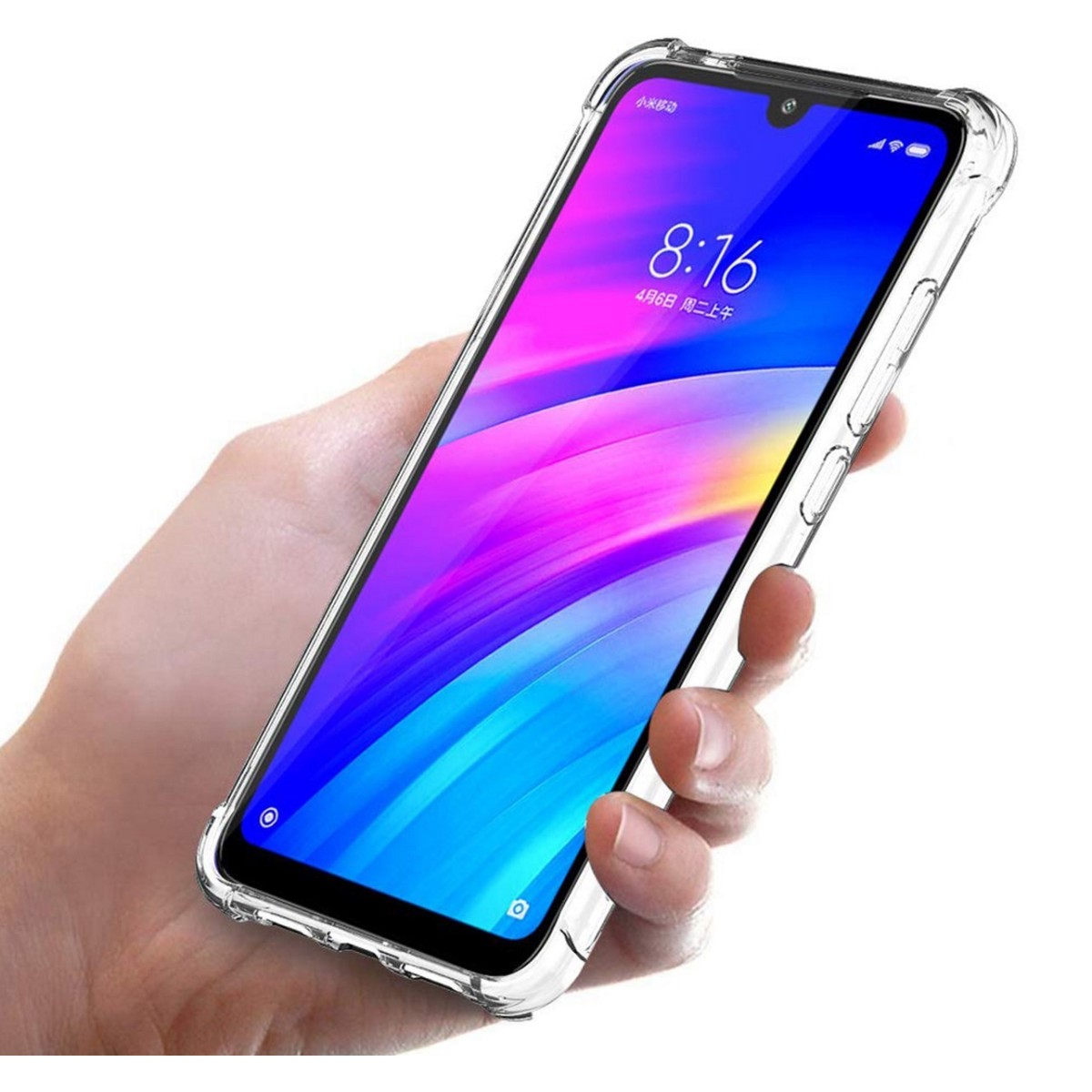 Funda Gel Tpu Anti-Shock Transparente para Xiaomi Redmi 7