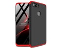 Funda Carcasa GKK 360 para Oppo AX7 Color Negra / Roja