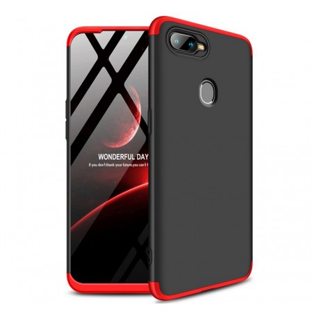 Funda Carcasa GKK 360 para Oppo AX7 Color Negra / Roja