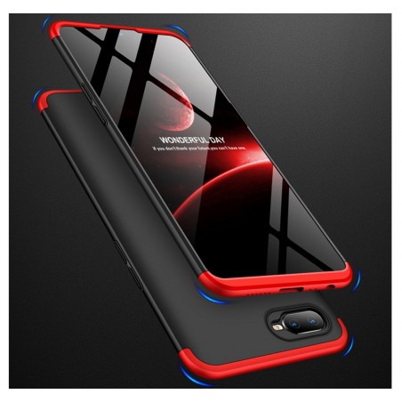 Funda Carcasa GKK 360 para Oppo AX7 Color Negra / Roja