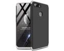 Funda Carcasa GKK 360 para Oppo AX7 Color Negra / Plata