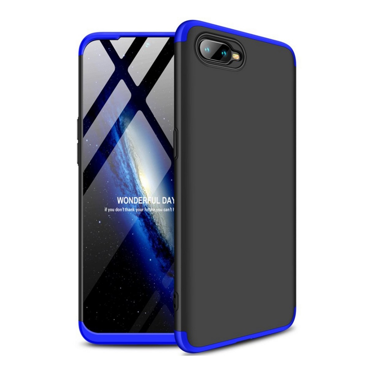 Funda Carcasa GKK 360 para Oppo RX17 Neo Color Negra / Azul
