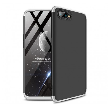 Funda Carcasa GKK 360 para Oppo RX17 Neo Color Negra / Plata