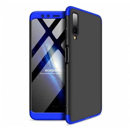 Funda Carcasa GKK 360 para Samsung Galaxy A7 (2018) Color Negra / Azul