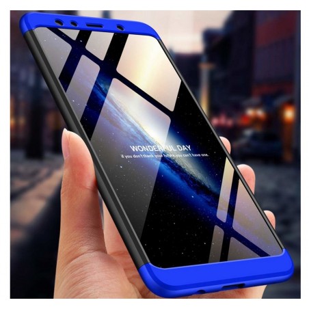 Funda Carcasa GKK 360 para Samsung Galaxy A7 (2018) Color Negra / Azul