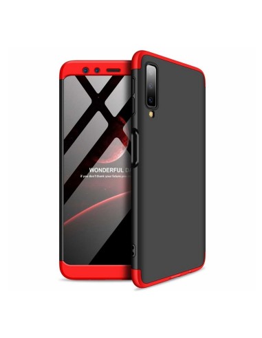 Funda Carcasa GKK 360 para Samsung Galaxy A7 (2018) Color Negra / Roja