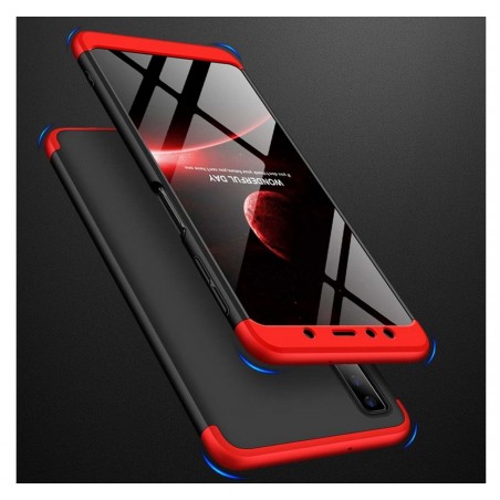 Funda Carcasa GKK 360 para Samsung Galaxy A7 (2018) Color Negra / Roja