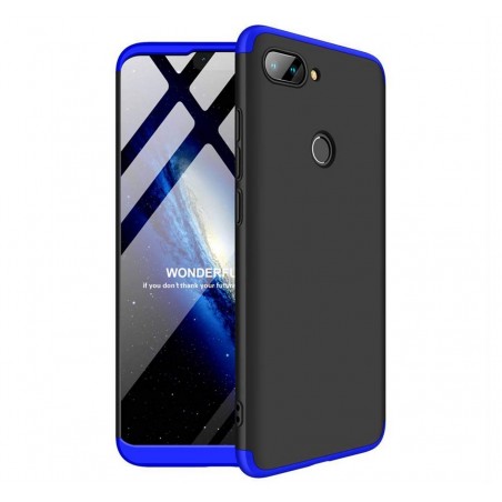Funda Carcasa GKK 360 para Xiaomi Mi 8 Lite Color Negra / Azul