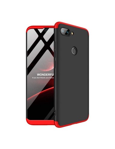 Funda Carcasa GKK 360 para Xiaomi Mi 8 Lite Color Negra / Roja