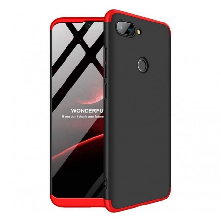 Funda Carcasa GKK 360 para Xiaomi Mi 8 Lite Color Negra / Roja