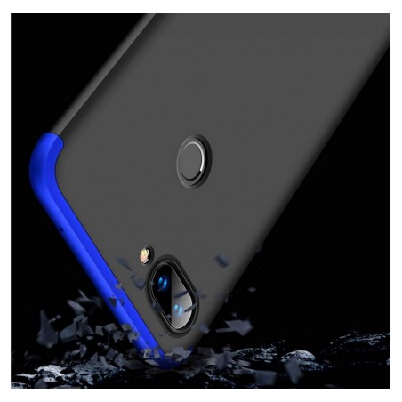 Funda Carcasa GKK 360 para Xiaomi Mi 8 Lite Color Negra / Azul