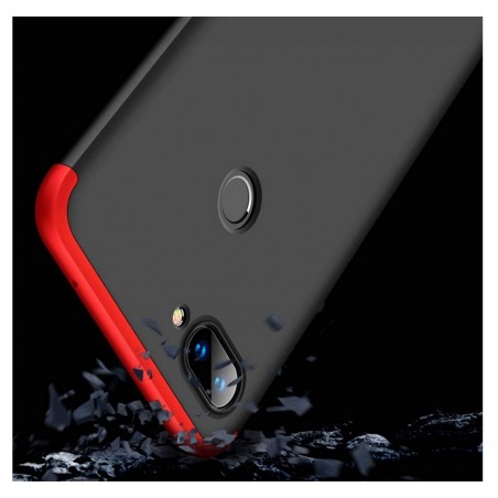 Funda Carcasa GKK 360 para Xiaomi Mi 8 Lite Color Negra / Roja