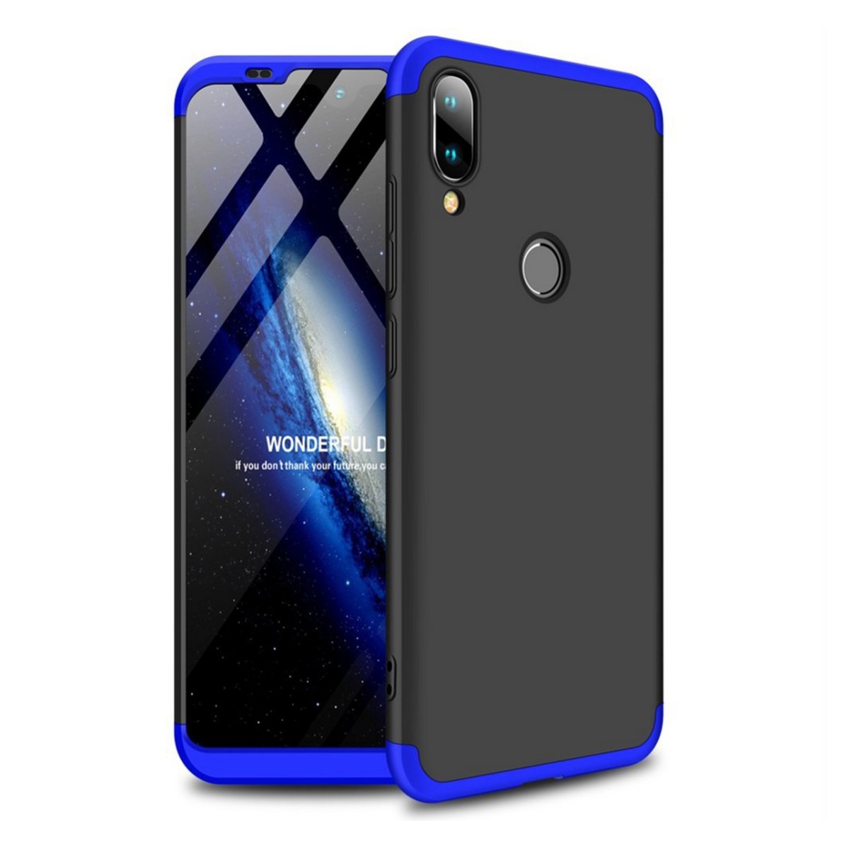 Funda Carcasa GKK 360 para Xiaomi Mi Play Color Negra / Azul