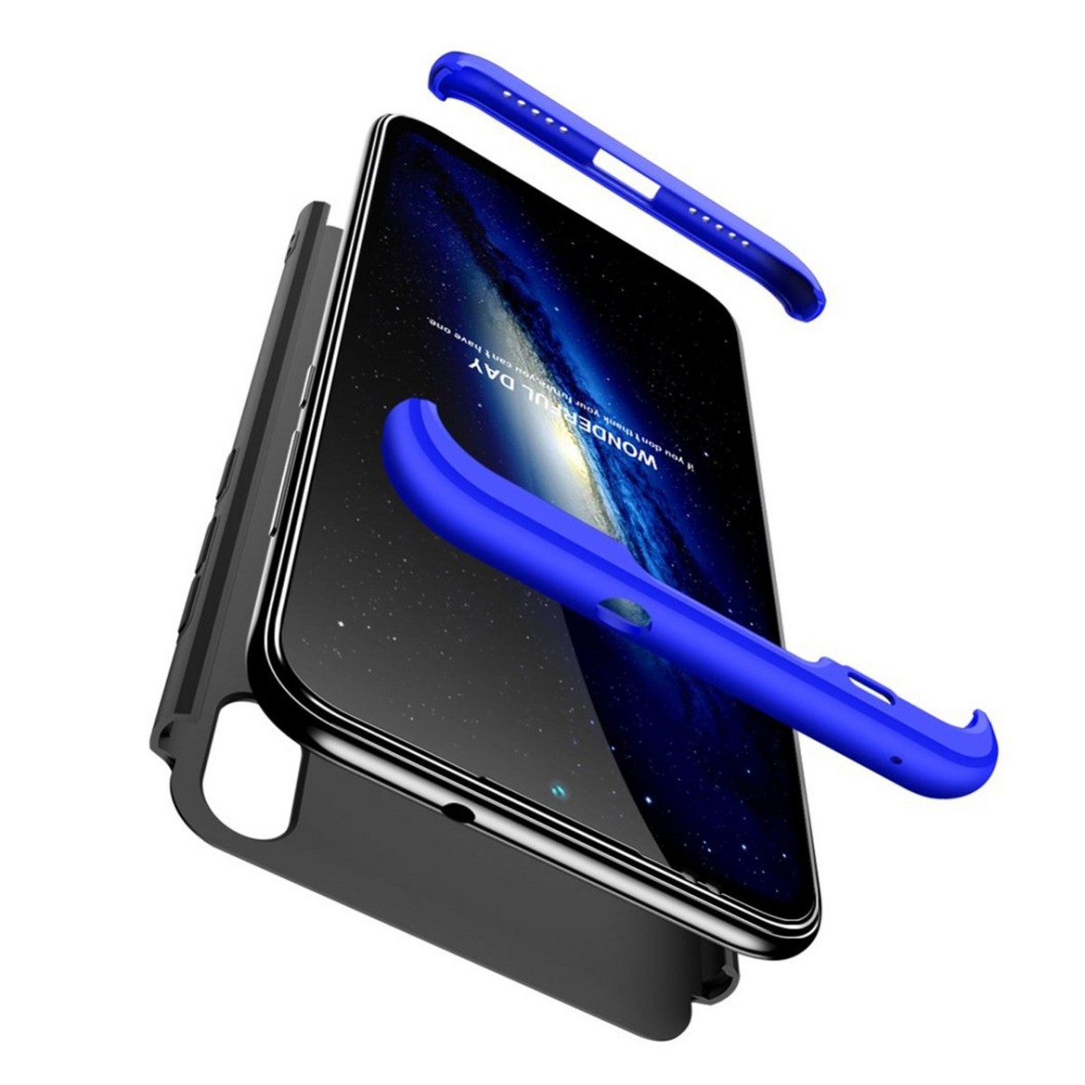 Funda Carcasa GKK 360 para Xiaomi Mi Play Color Negra / Azul