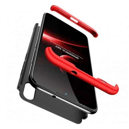 Funda Carcasa GKK 360 para Xiaomi Mi Play Color Negra / Roja