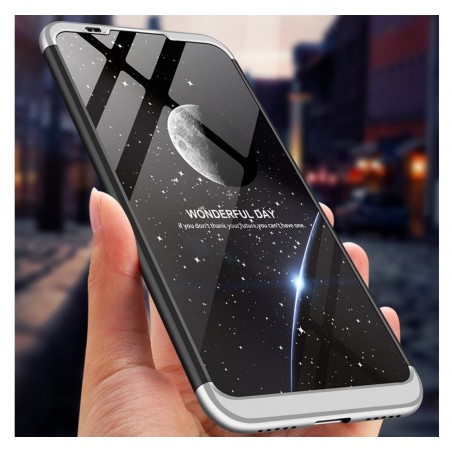 Funda Carcasa GKK 360 para Xiaomi Mi Play Color Negra / Plata