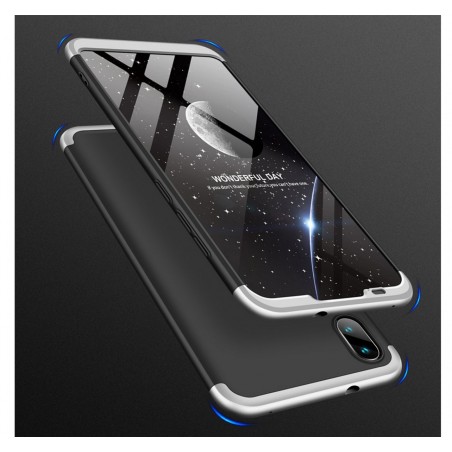 Funda Carcasa GKK 360 para Xiaomi Mi Play Color Negra / Plata