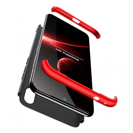 Funda Carcasa GKK 360 para Xiaomi Redmi Note 7 Color Negra / Roja