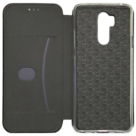 Funda Libro Soporte Magnética Elegance Negra para Lg G7 Thinq