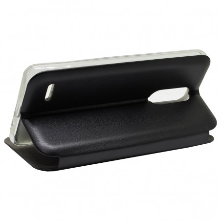 Funda Libro Soporte Magnética Elegance Negra para Lg K9