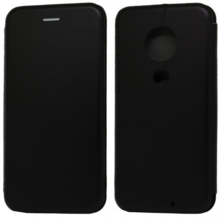 Funda Libro Soporte Magnética Elegance Negra para Motorola Moto G7 / G7 Plus
