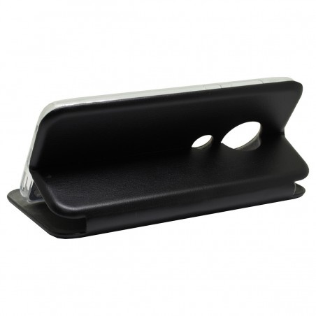 Funda Libro Soporte Magnética Elegance Negra para Motorola Moto G7 / G7 Plus