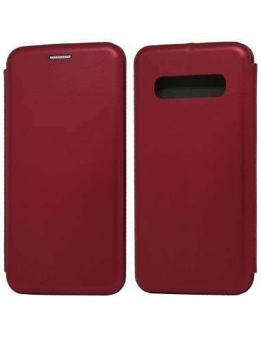 Funda Libro Soporte Magnética Elegance Roja para Samsung Galaxy S10