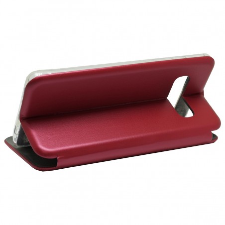 Funda Libro Soporte Magnética Elegance Roja para Samsung Galaxy S10