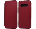 Funda Libro Soporte Magnética Elegance Roja para Samsung Galaxy S10 Plus
