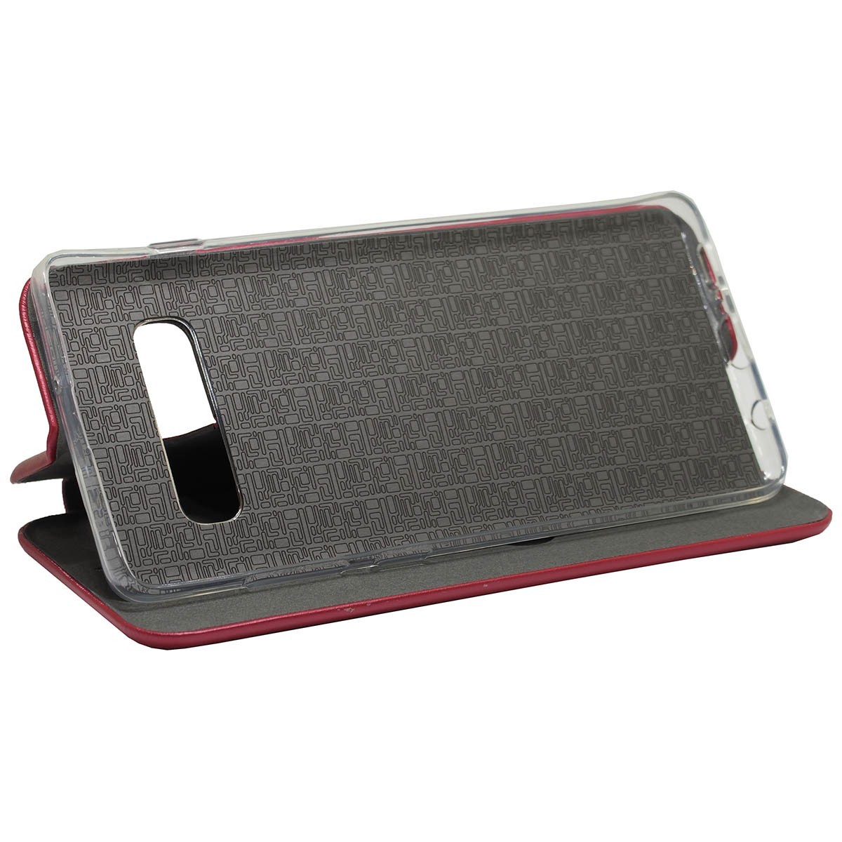 Funda Libro Soporte Magnética Elegance Roja para Samsung Galaxy S10 Plus