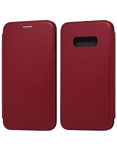 Funda Libro Soporte Magnética Elegance Roja para Samsung Galaxy S10e