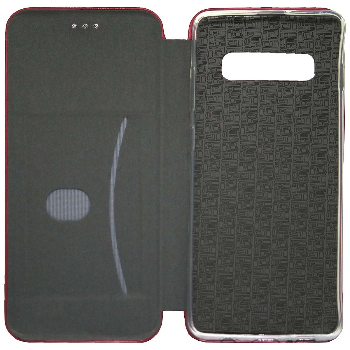 Funda Libro Soporte Magnética Elegance Roja para Samsung Galaxy S10 Plus