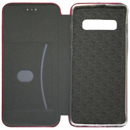 Funda Libro Soporte Magnética Elegance Roja para Samsung Galaxy S10 Plus