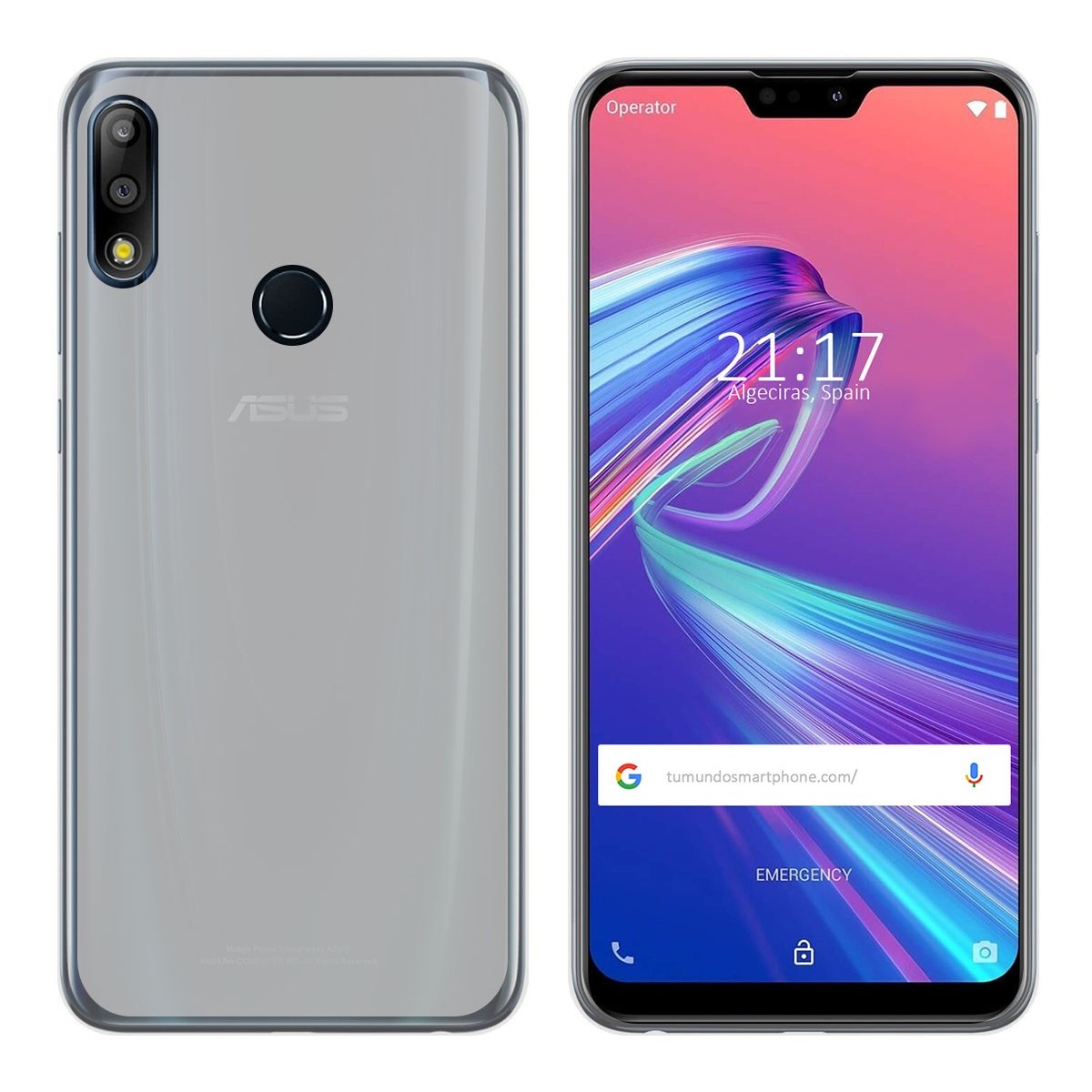 Funda Gel Tpu para Asus Zenfone Max (M2) Color Transparente