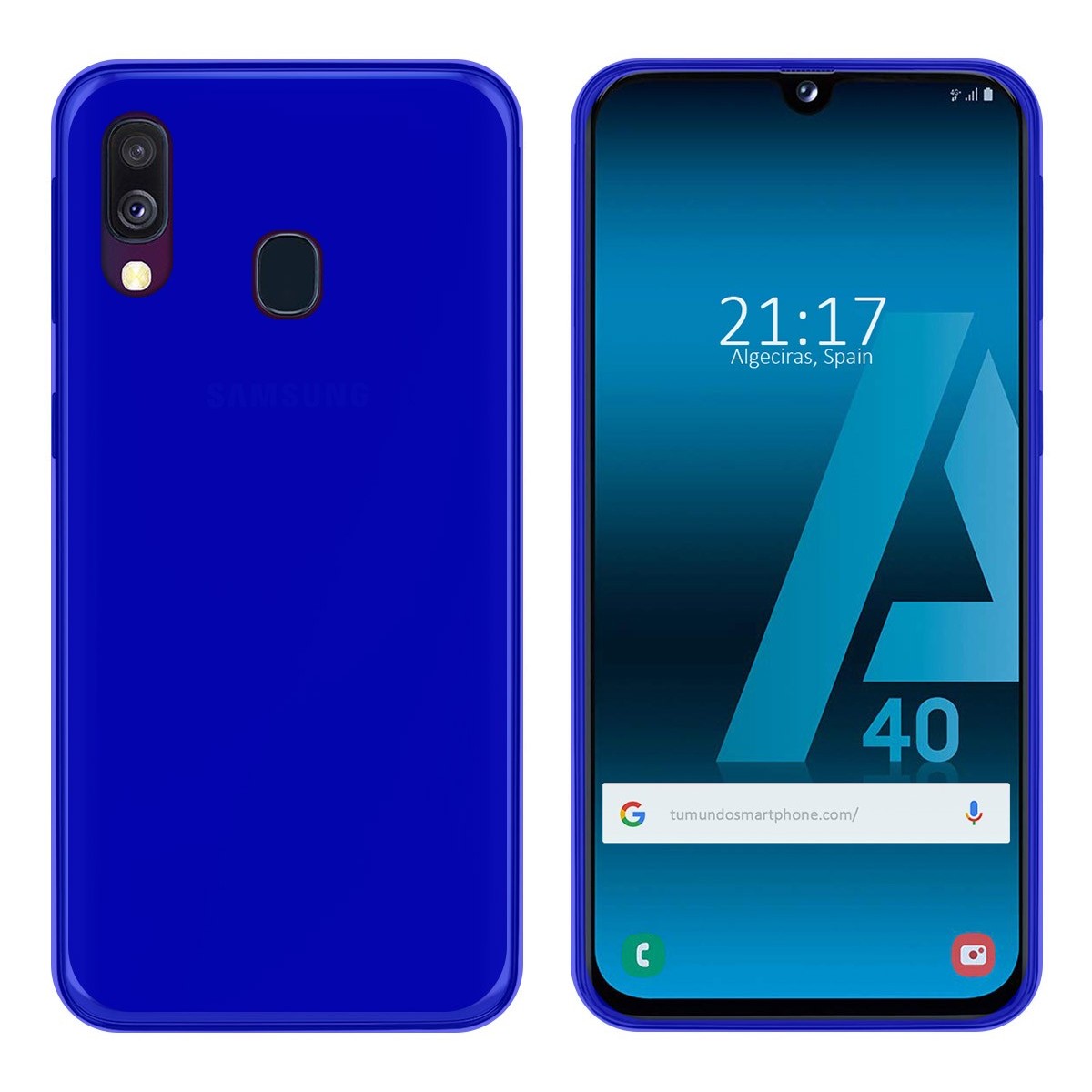 Funda Gel Tpu para Samsung Galaxy A40 Color Azul
