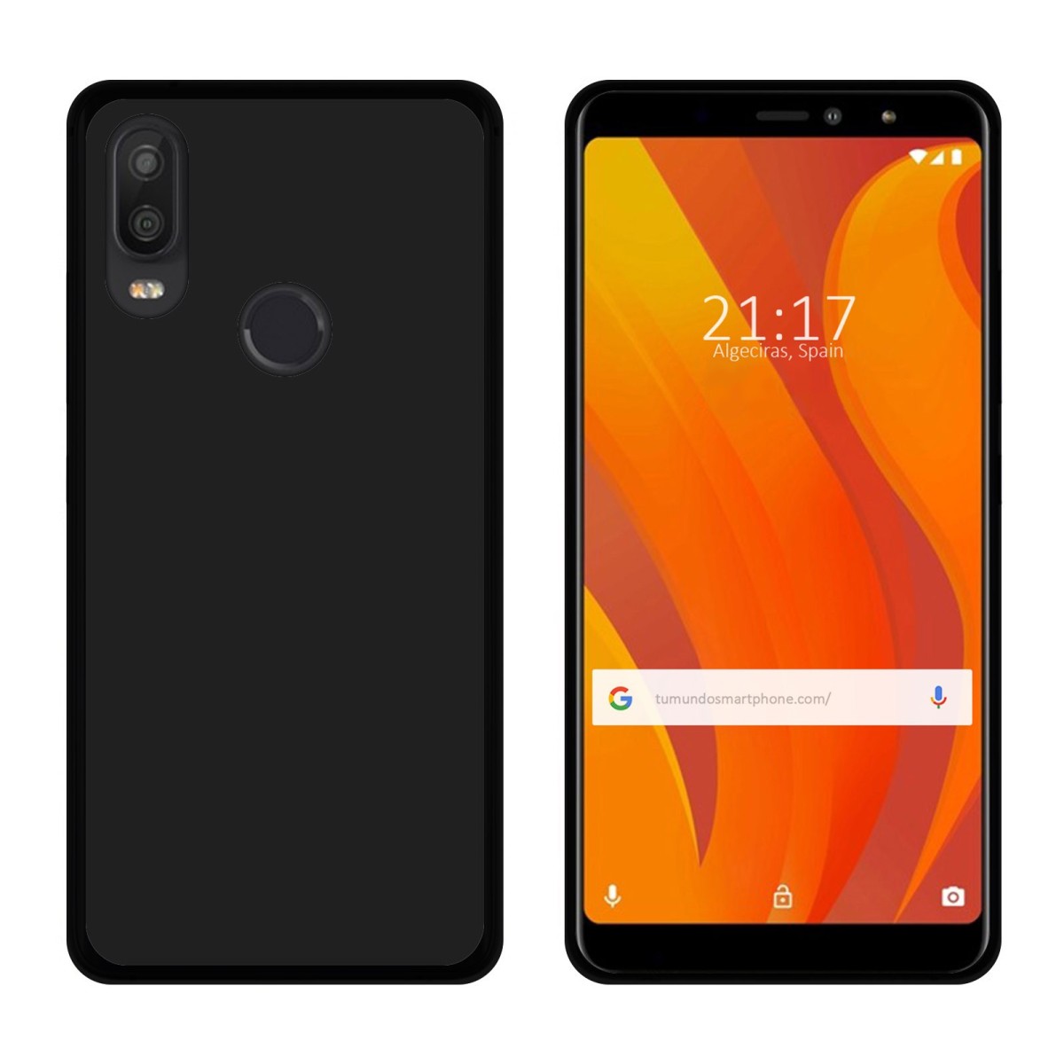 Funda Gel Tpu para Vsmart Active 1 Color Negra