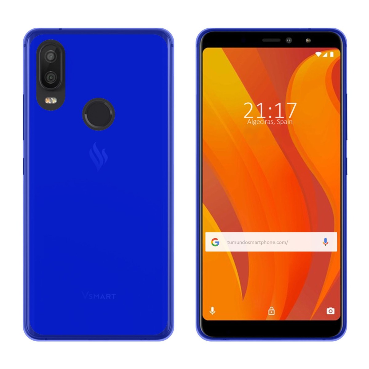 Funda Gel Tpu para Vsmart Active 1 Color Azul