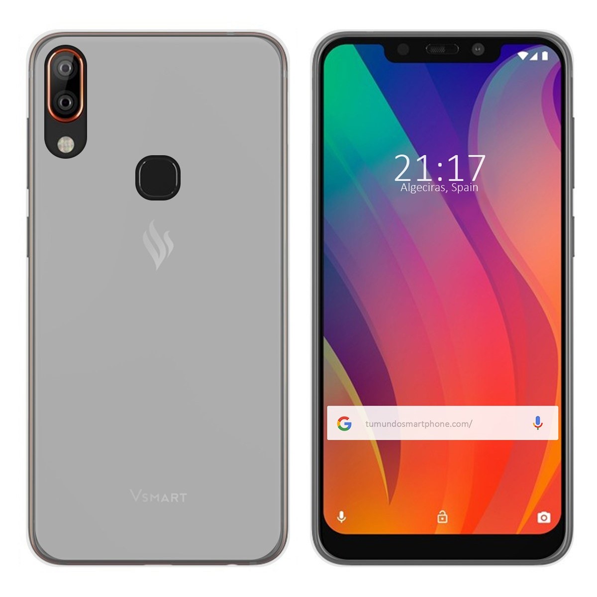 Funda Gel Tpu para Vsmart Active 1+ Plus Color Transparente