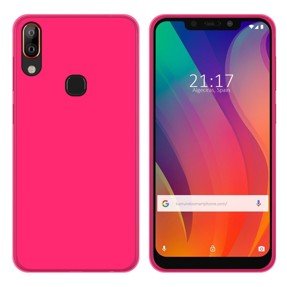 Funda Gel Tpu para Vsmart Active 1+ Plus Color Rosa