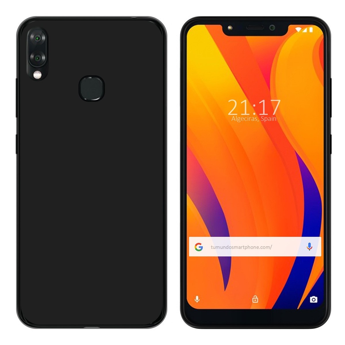 Funda Gel Tpu para Vsmart Joy 1+ Plus Color Negra