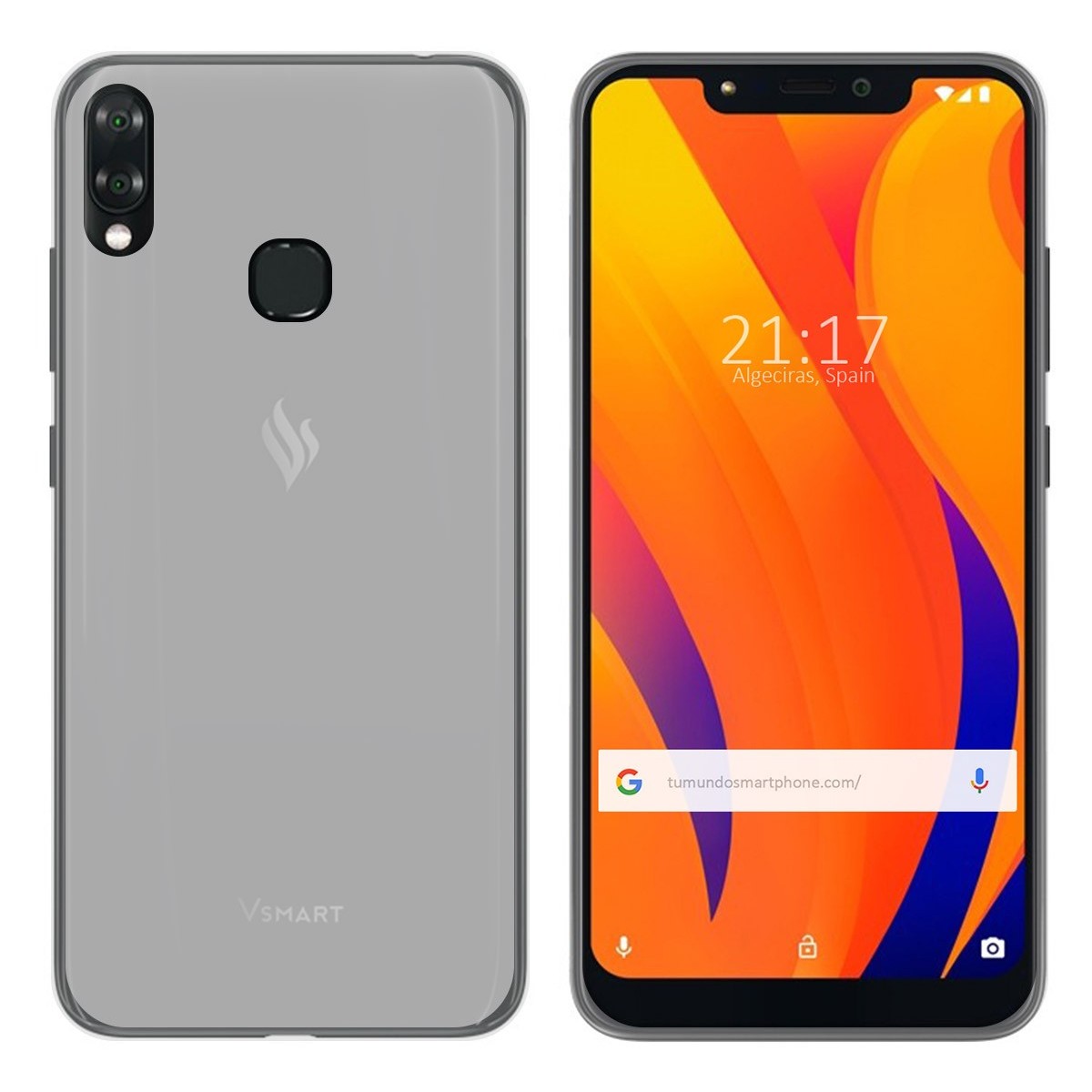 Funda Gel Tpu para Vsmart Joy 1+ Plus Color Transparente