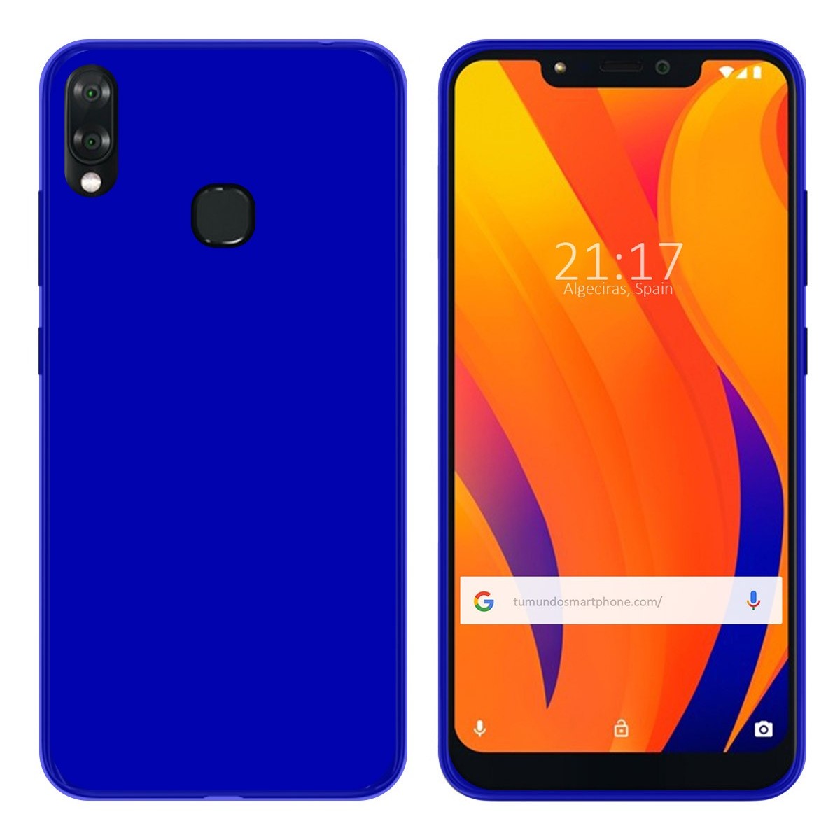Funda Gel Tpu para Vsmart Joy 1+ Plus Color Azul