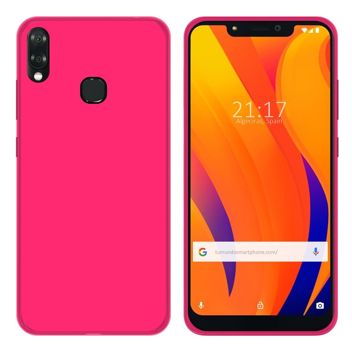 Funda Gel Tpu para Vsmart Joy 1+ Plus Color Rosa