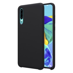 Funda Silicona Líquida Ultra Suave para Huawei P30 color Negra 2